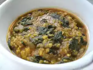 Tasty muga dali palanga recipe / spinach dal