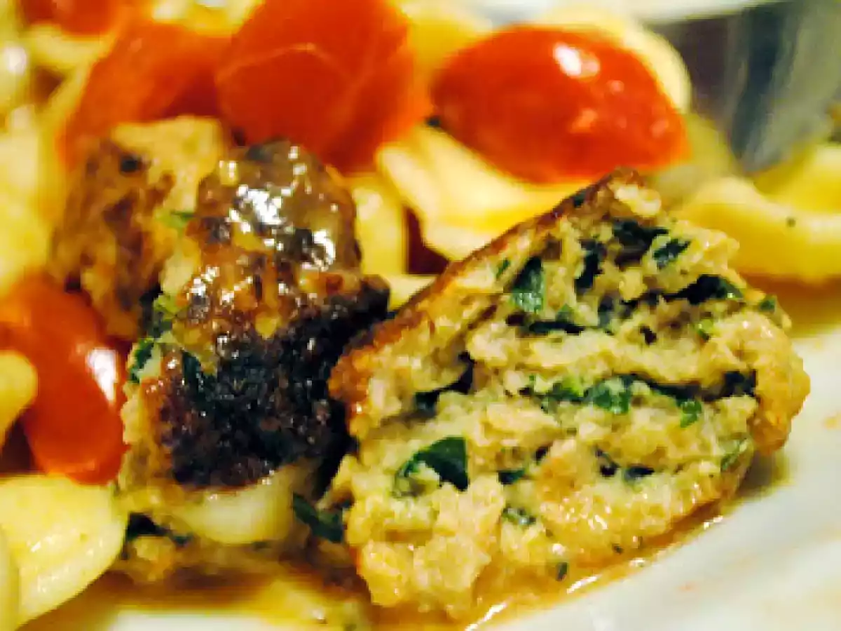 Tasty tuesday ~ orecchiette pasta w/ mini chicken meatballs - photo 2