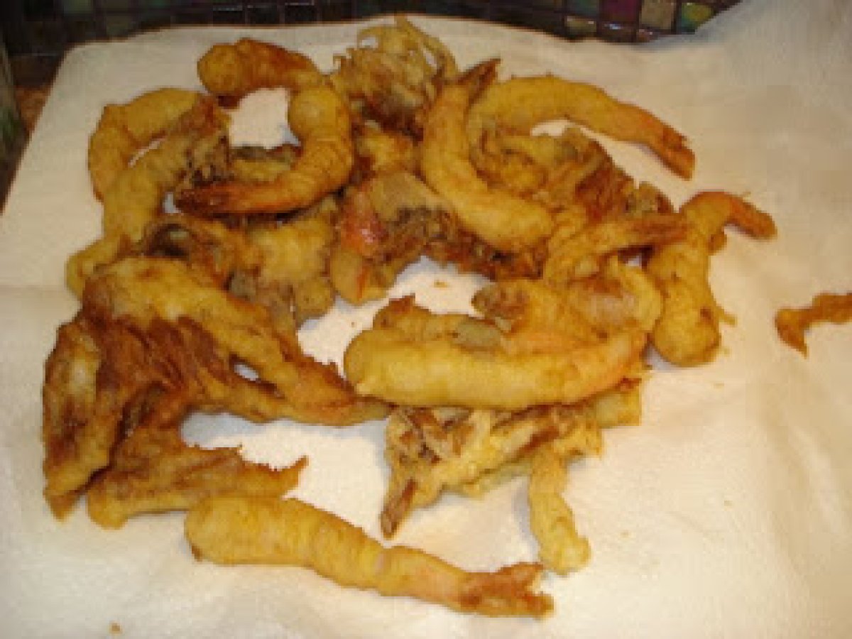 Tempura shrimp and soft shell crab