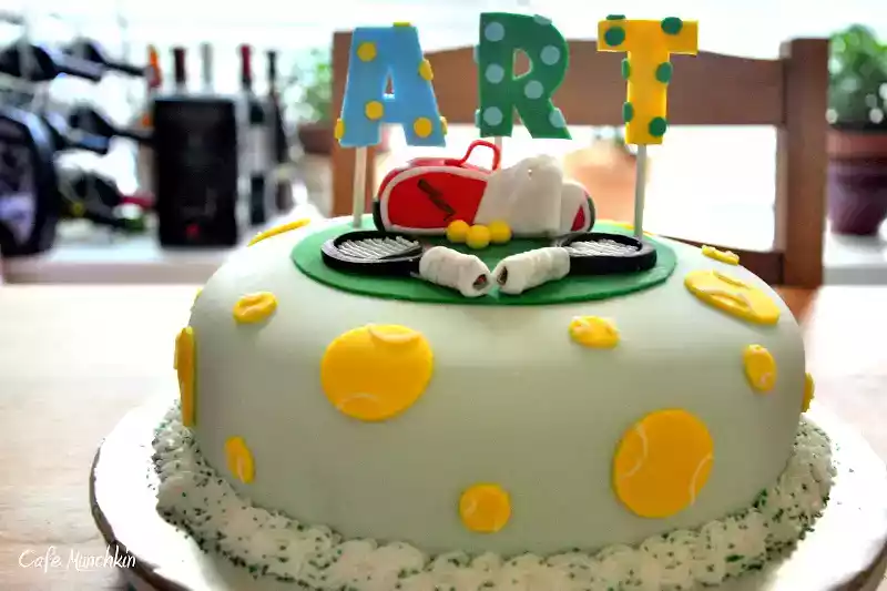 Tennis-themed ube cake recipe