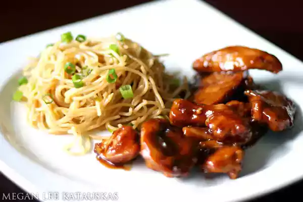 Teriyaki chicken recipe with garlic noodles
