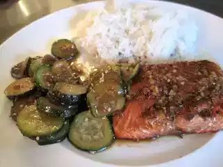 Teriyaki Salmon & Zucchini