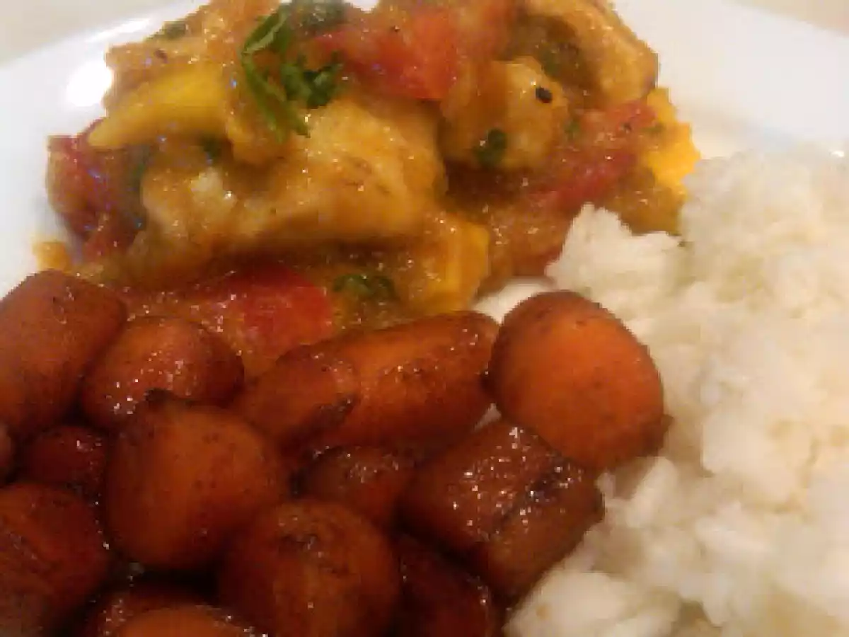 Thai Mango Chicken, Glazed Carrots and Coconut Rice - photo 2
