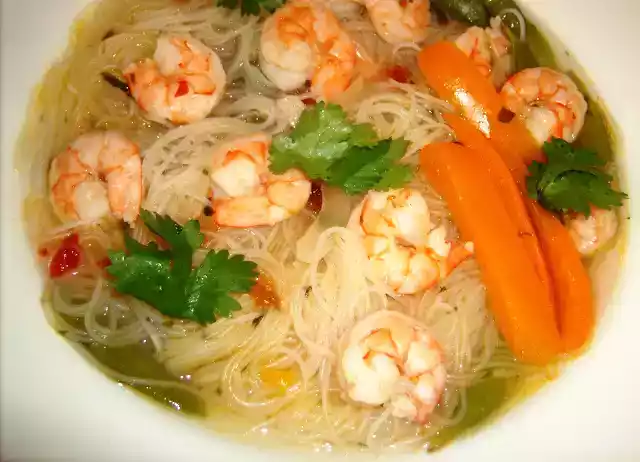 Thai shrimp noodle soup recipe