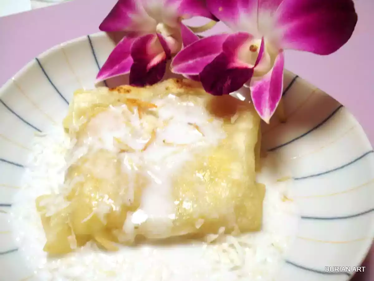 Thailand street banana roti, with coconut - photo 2