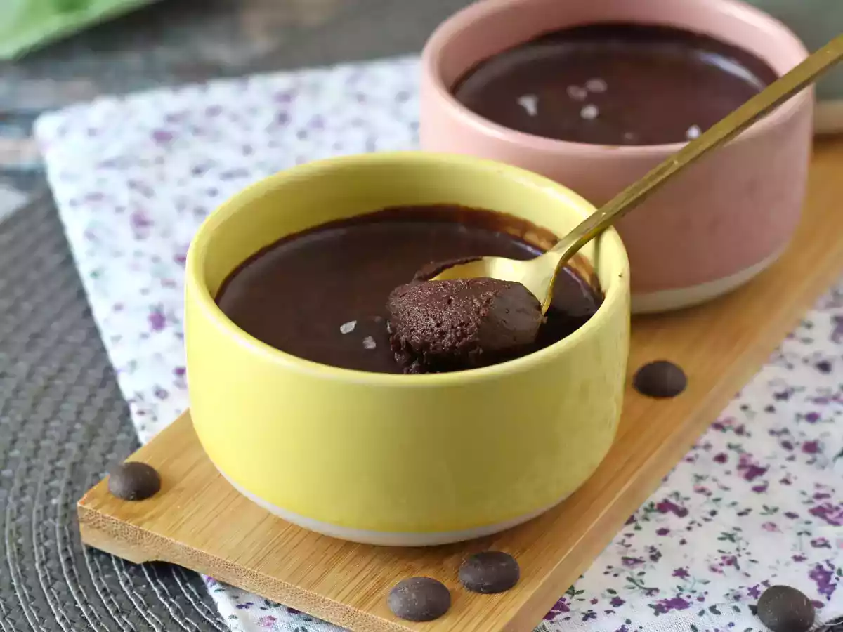 The perfect chocolate mousse, ultra gourmet with a hint of salt - photo 3