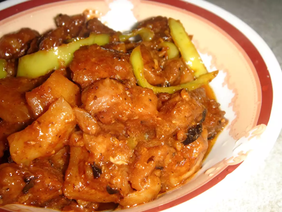 Tinausian or Luto sa Tausi (Pork Cooked in Fermented Black beans)