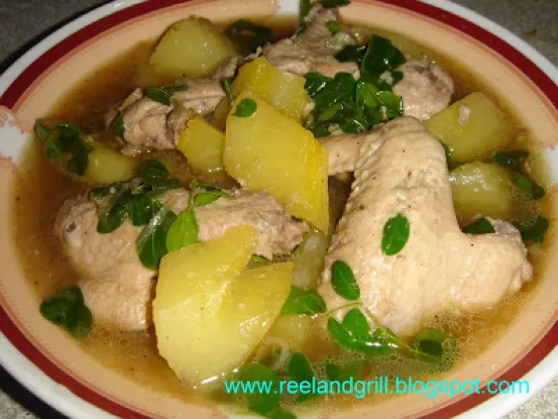 Tinola or Tinolang Manok (Chicken Stewed with Ginger & Green Papaya) - photo 2