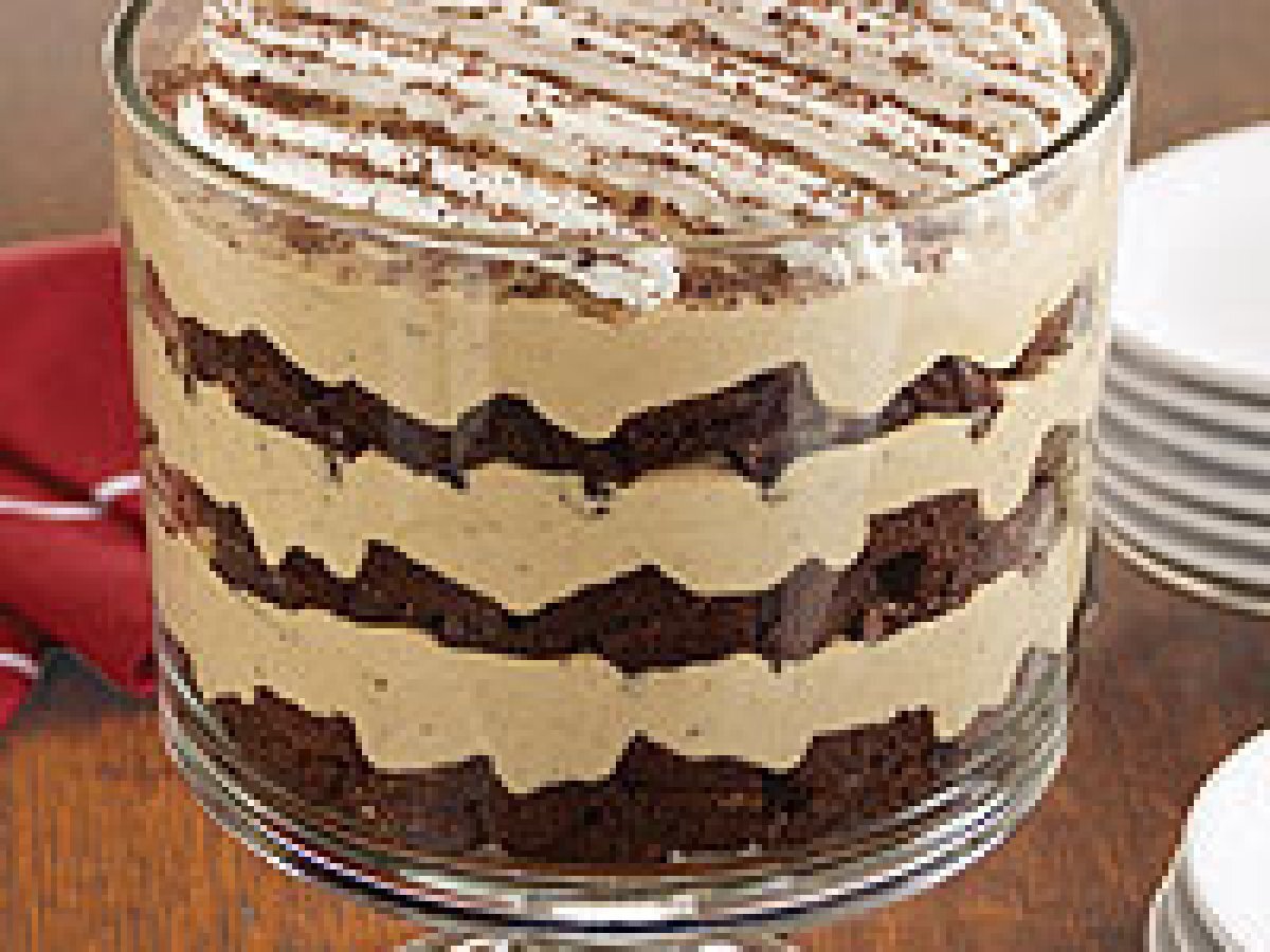 Tiramisu Brownie Trifle