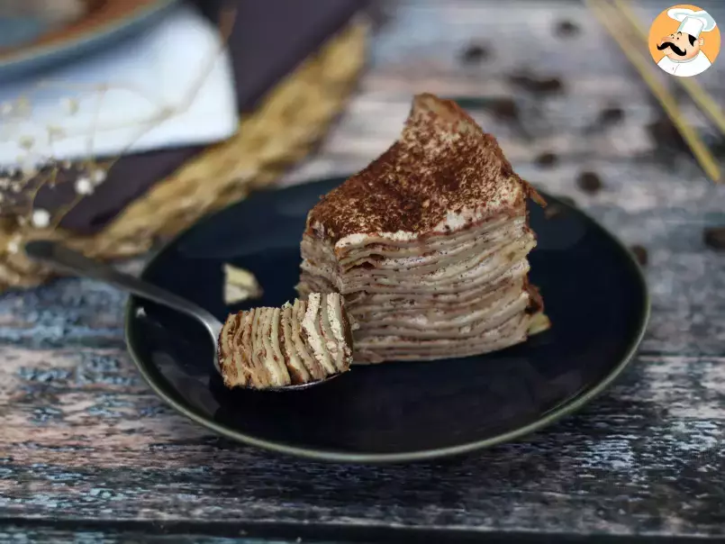 Tiramisu crepe cake, photo 1