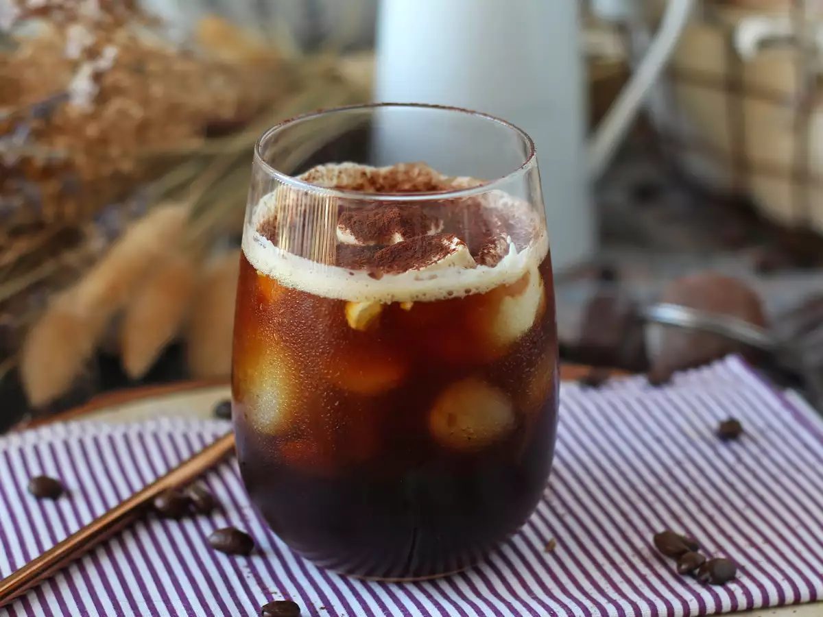 Tiramisu-flavored iced coffee