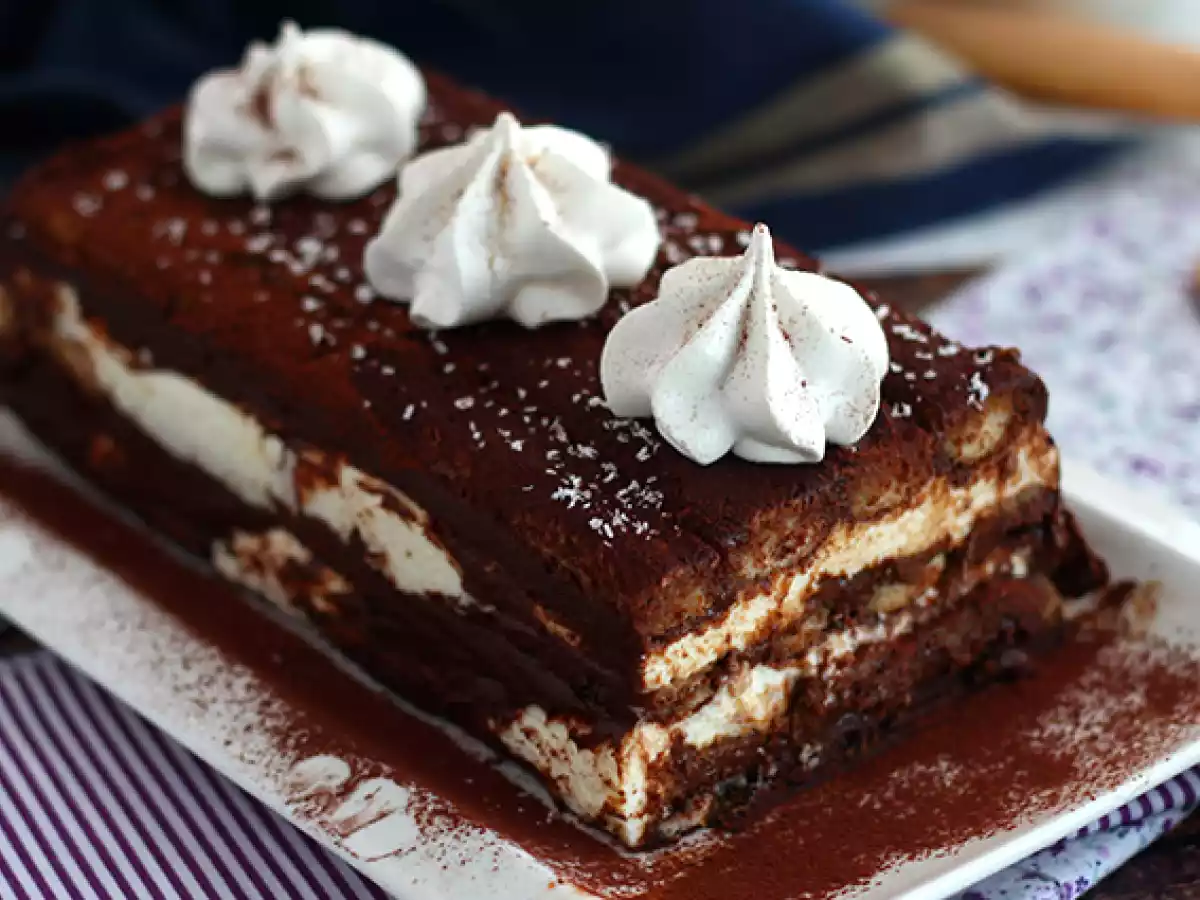 Tiramisu yule log (step by step) - photo 4