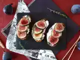Toast with figs, goat cream cheese, honey and rosemary, photo 3