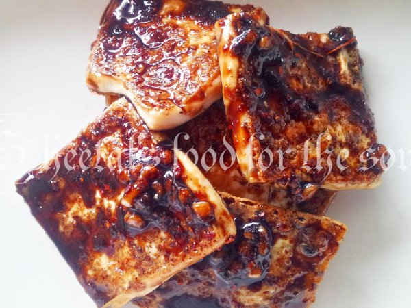 Tofu With Honey Chilli Sauce