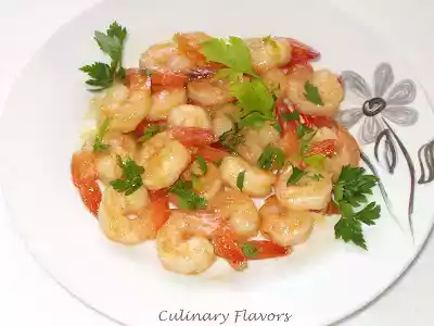 Tom rim man recipe (caramelized garlic shrimp)
