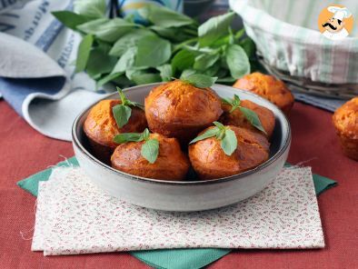 Tomato muffins with melty mozzarella inside - photo 6