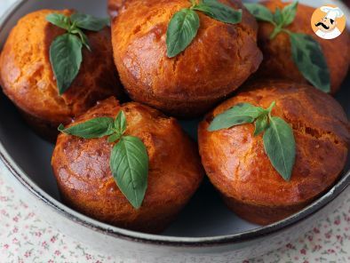 Tomato muffins with melty mozzarella inside - photo 8