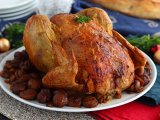 Traditional roasted capon with chestnuts, photo 2