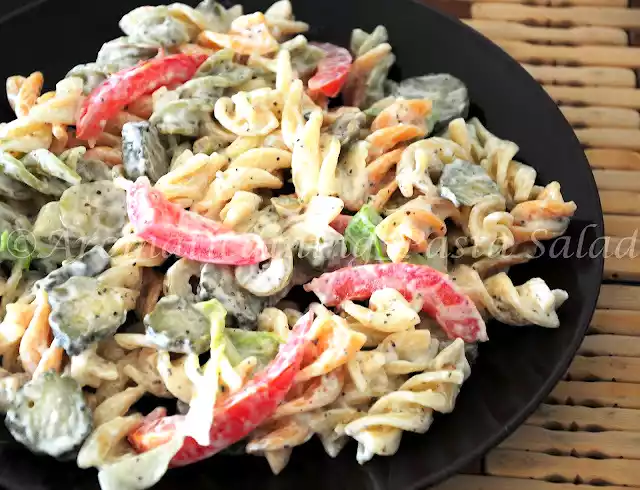 Tri color rotini salad recipe: a tasty and healthy dish