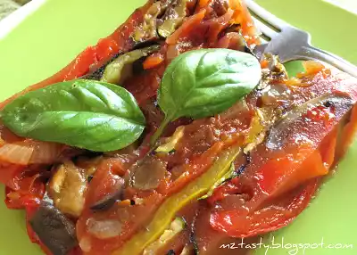 Tri-colored vegetable terrine recipe