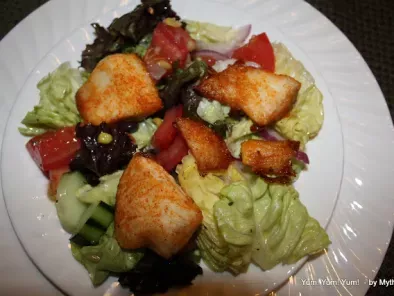 Tropical Salad with Baked Tilapia