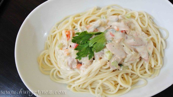 Tuna carbonara deals