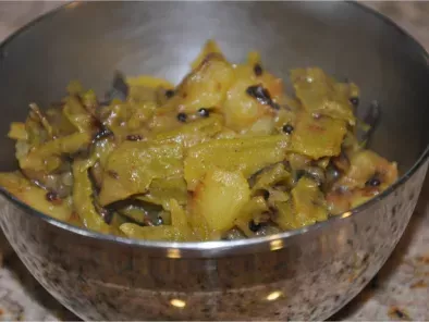 Turai Ke Chhilke Ki Sabzi - (Ridge Gourd Peels Curry)