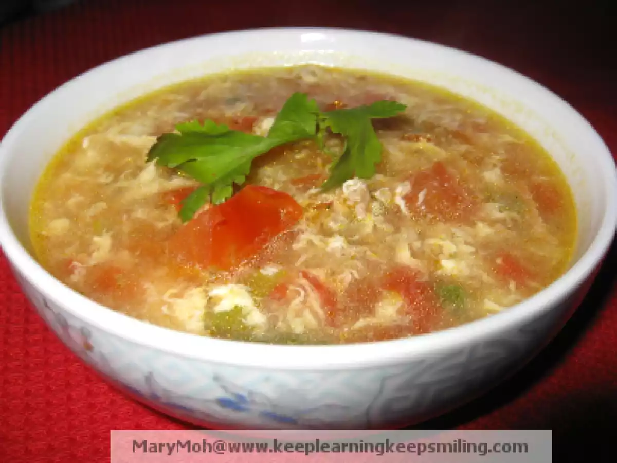 Turkey Mince Tomato Egg Soup