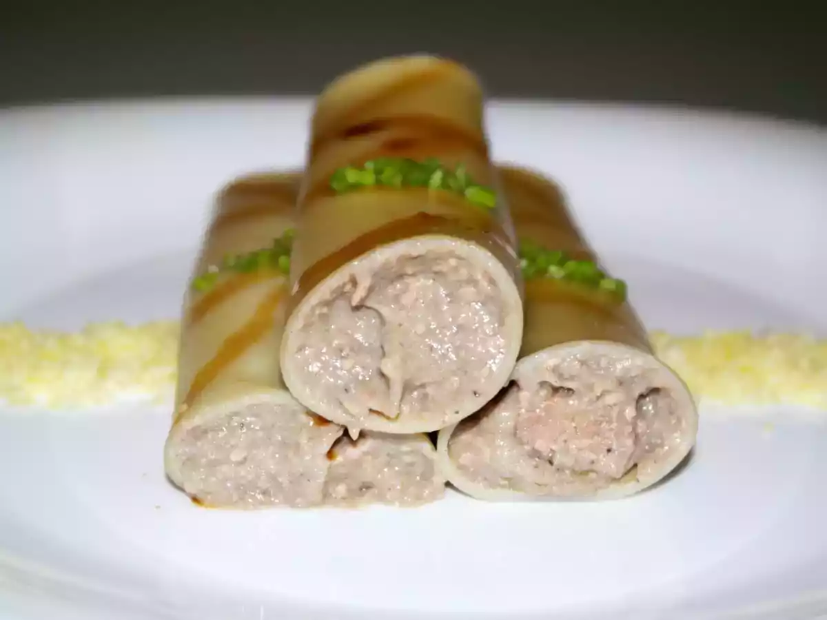 Twin granoro cannelloni with fauchon goose foie gras