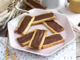 Twix cookies with caramel and milk chocolate, photo 1