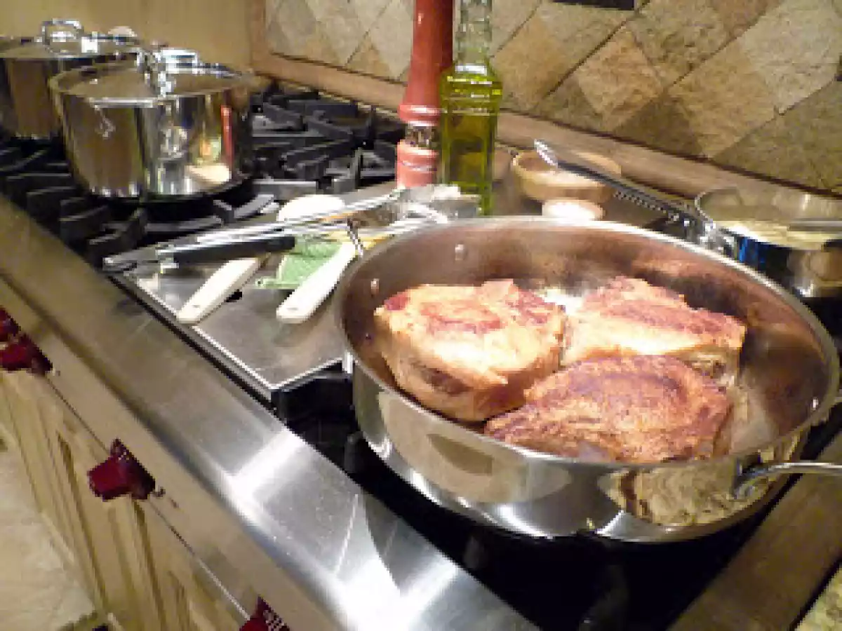 Two Color Soup and Stuffed Pork Chops with 3 Sauces - photo 3