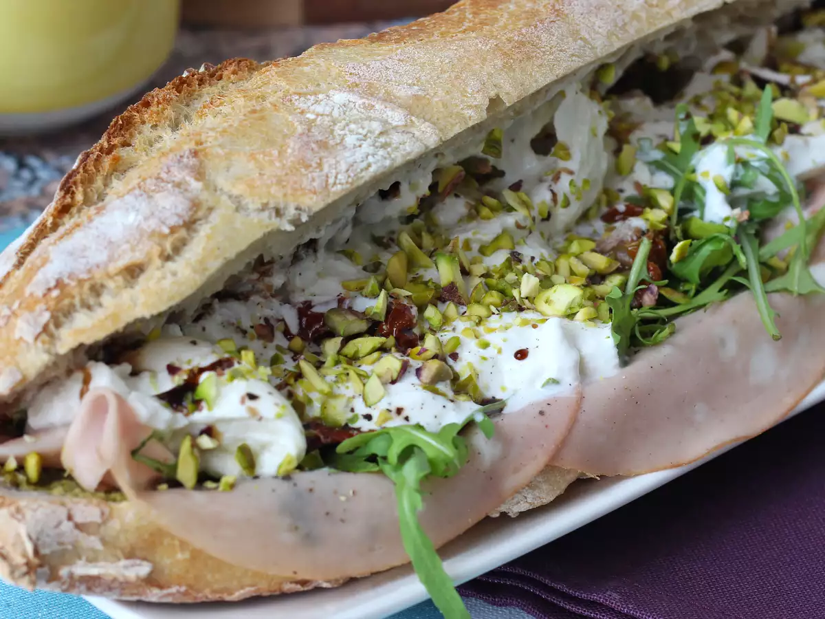 Ultra-indulgent Italian-style mortadella and burrata sandwich - photo 5