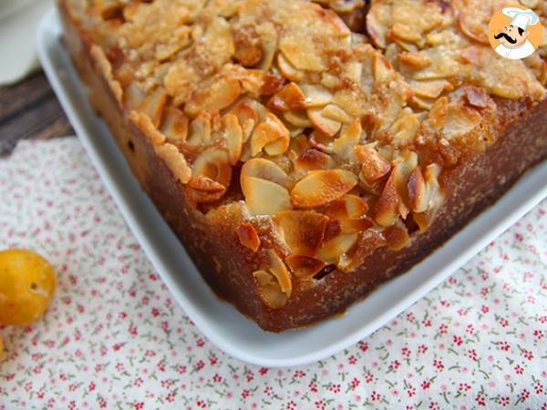 Upside-down mirabelle plum cake with almonds - photo 3