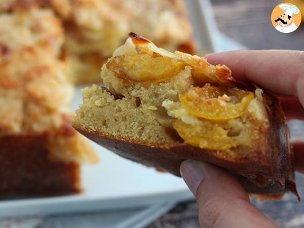 Upside-down mirabelle plum cake with almonds - photo 4