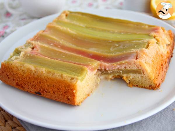 Upside-down rhubarb cake - photo 4