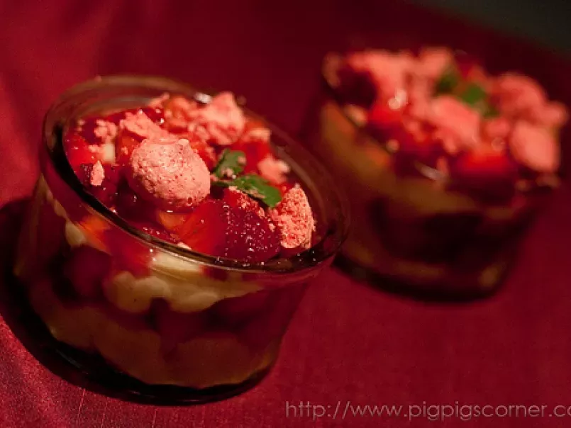 Valentine's Day Dinner Dessert - Strawberries, Creme Pattissiere, photo 1