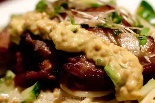 Valentine's day recipe: roast pork belly on pasta
