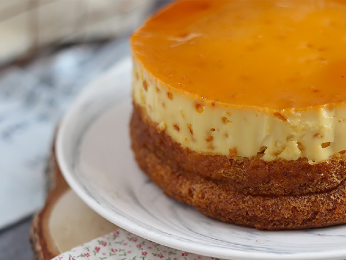 Vanilla flan cake with caramel - photo 6