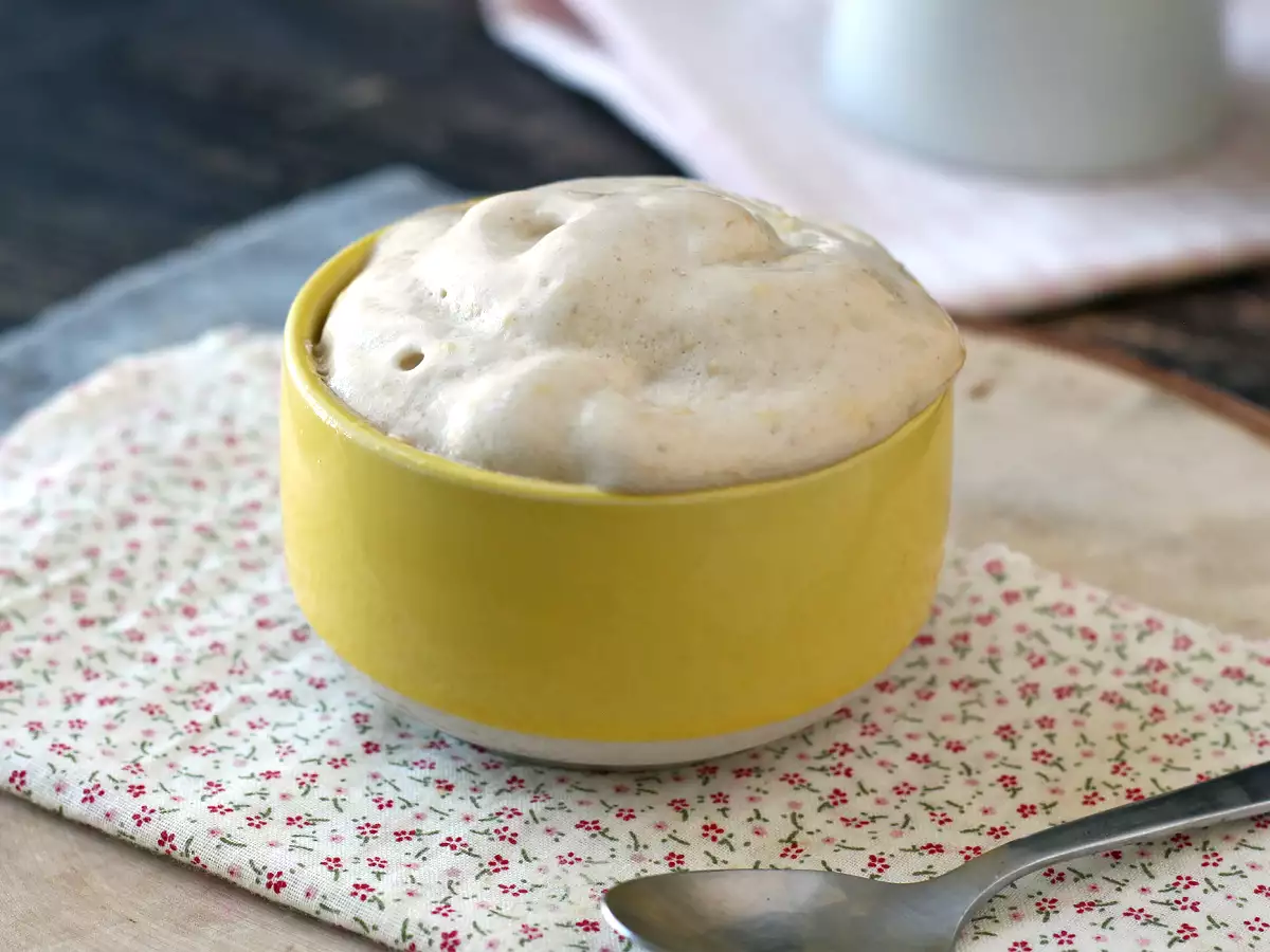 Vanilla whey ice cream, high in protein, fast and with 3 ingredients! - photo 2