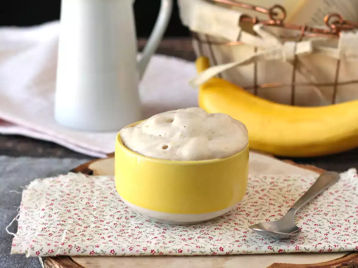 Vanilla whey ice cream, high in protein, fast and with 3 ingredients! - photo 4