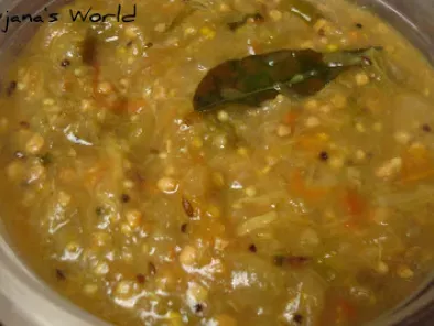 Vankaya Bendakaya Pullagura(Eggplant Okra Curry)