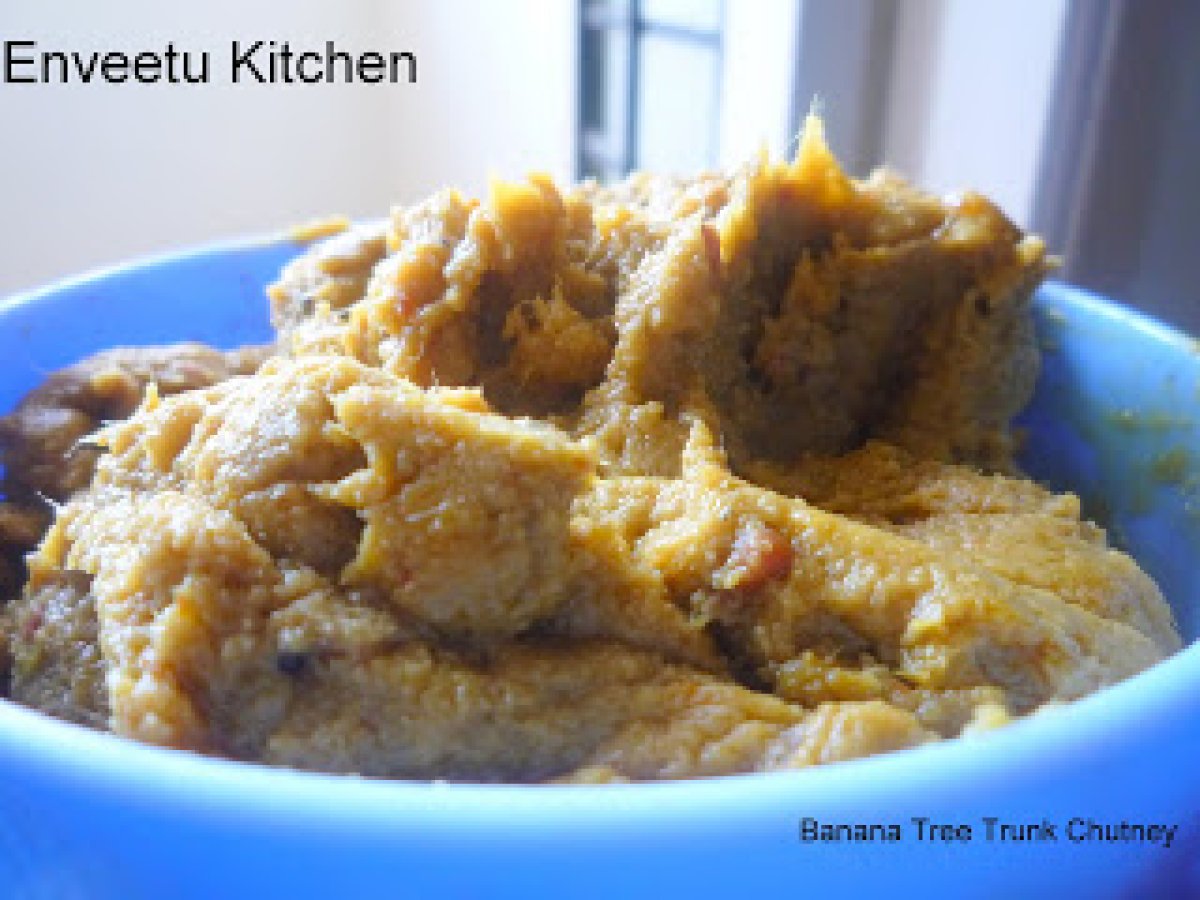 Vazhaithandu Thogayal/Banana Tree Trunk South Indian Chutney - photo 3