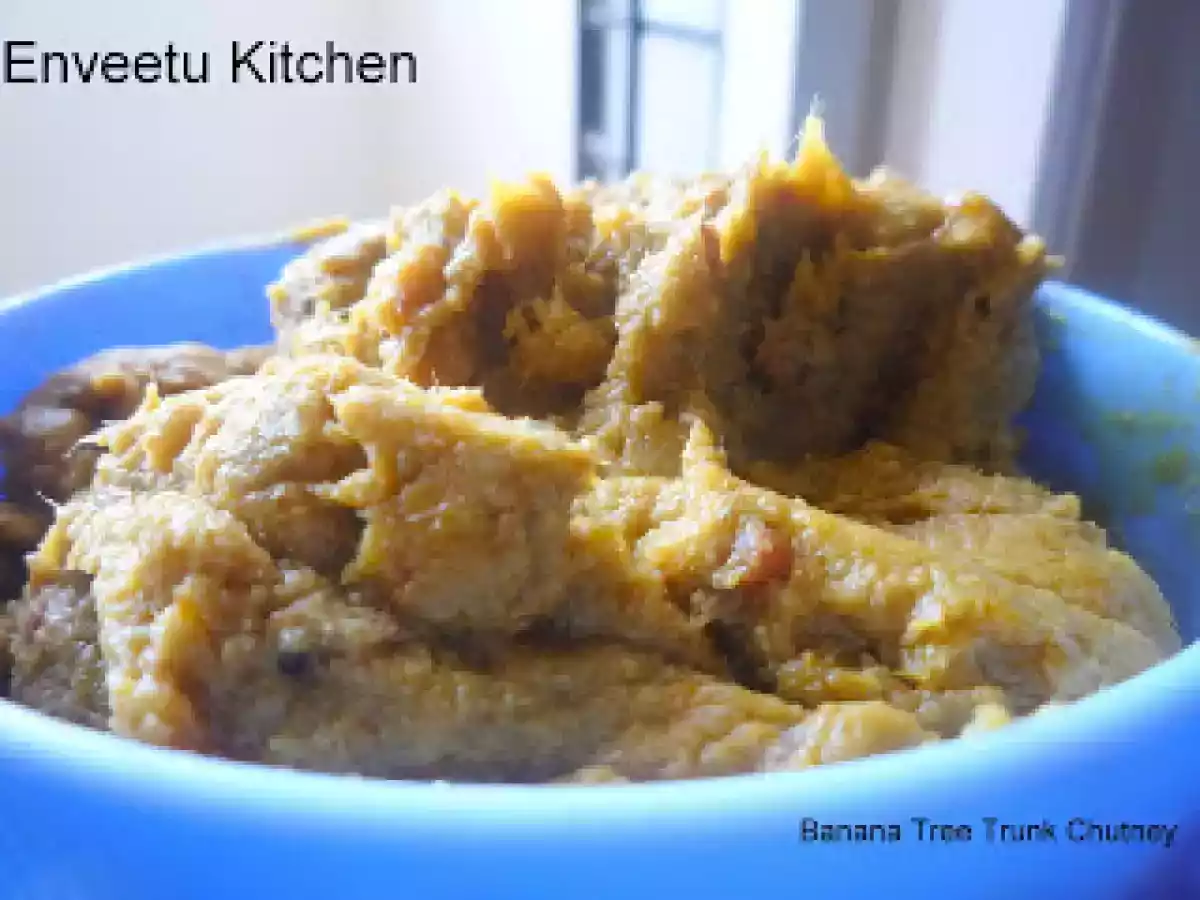 Vazhaithandu Thogayal/Banana Tree Trunk South Indian Chutney - photo 3