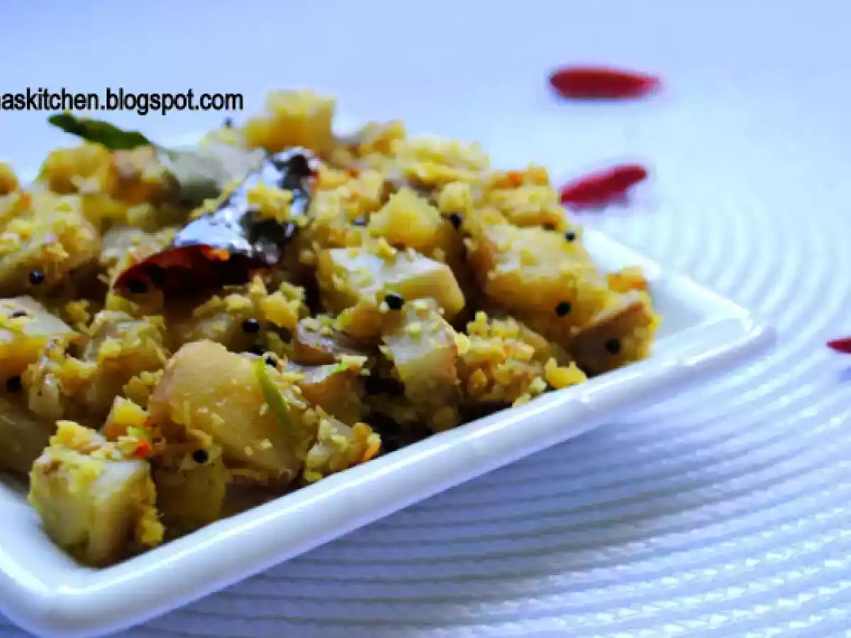 Vazhakka Thoran / Raw Banana Stir Fry