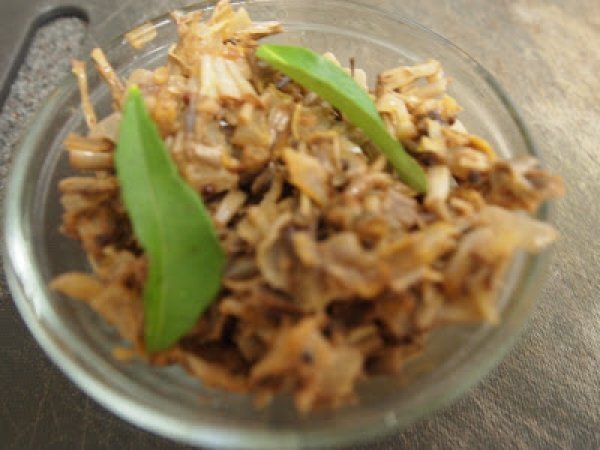 Vazhapoo poriyal/ Banana flower poriyal