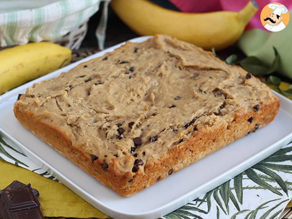 Vegan and gluten-free banana bread with chocolate chips