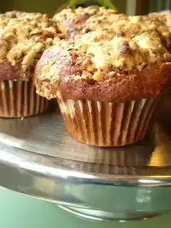 Vegan apple butter bran bud muffins recipe with streusel