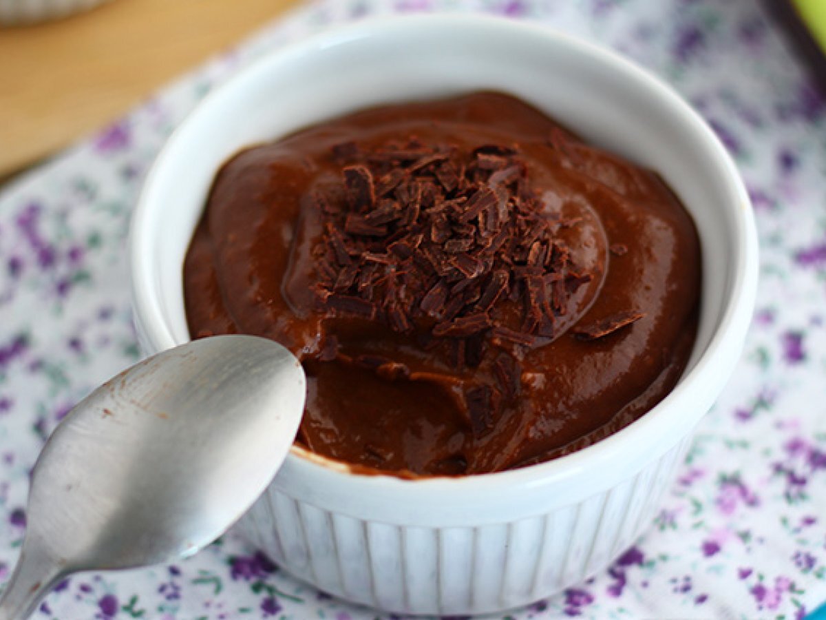 Vegan chocolate custard with avocado - photo 4