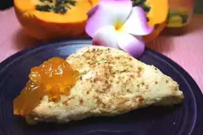 Vegan coconut and lilikoi scones recipe - easy and tasty