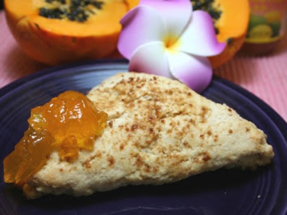 Vegan Coconut and Lilikoi Scones